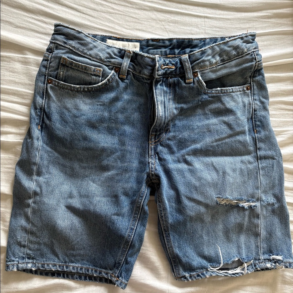 Zara Bermuda denim shorts